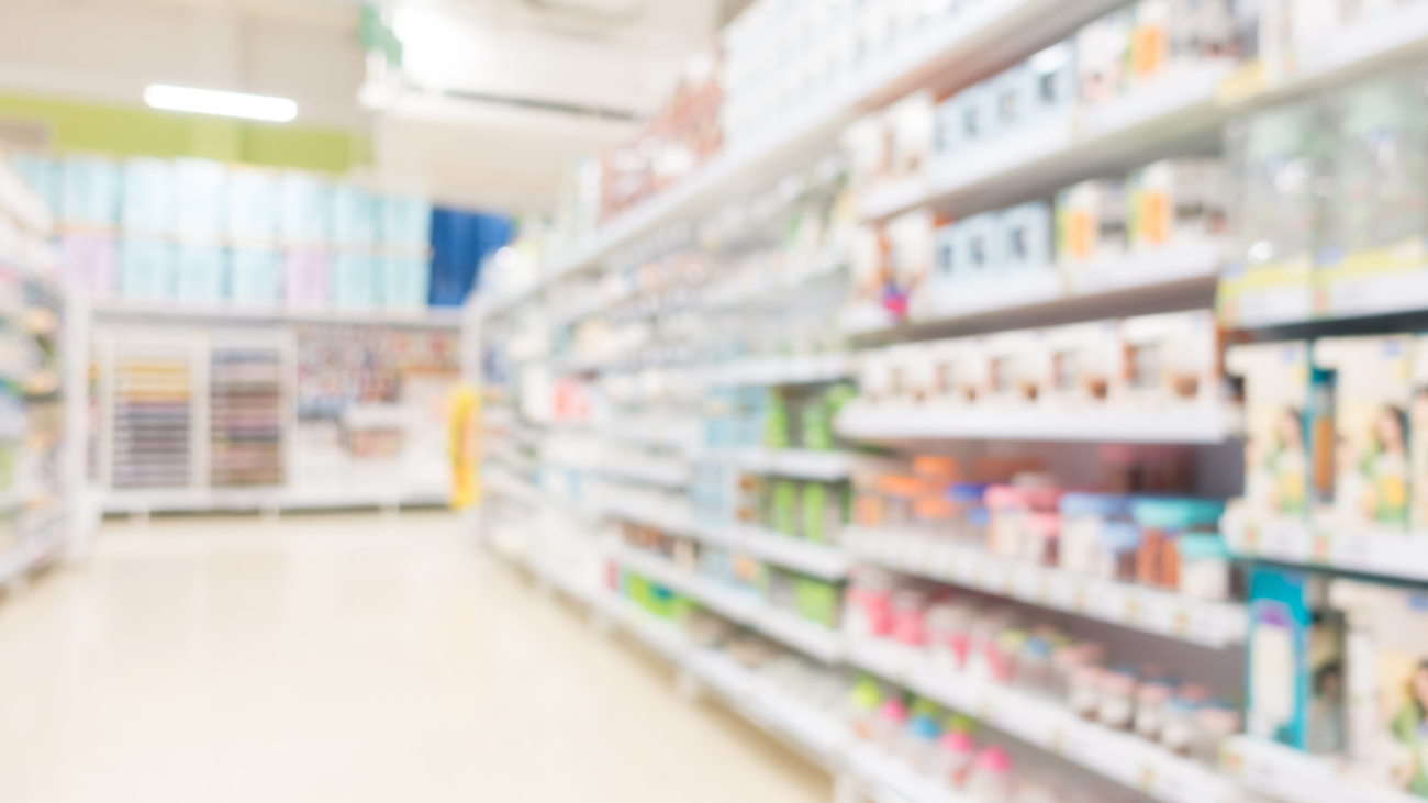 Abstract blur shopping mall and retails store interior for background